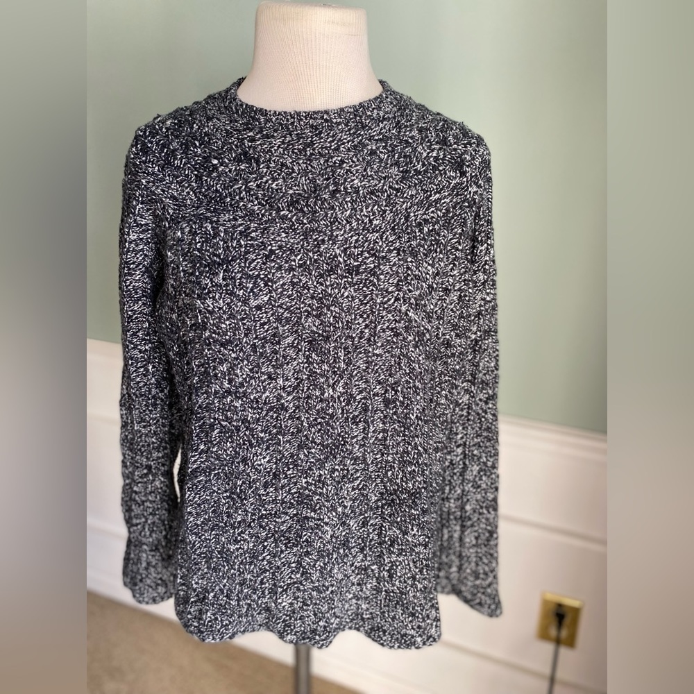 Vintage Liz Claiborne High Crewneck Cable Knit Sweater – Size Large